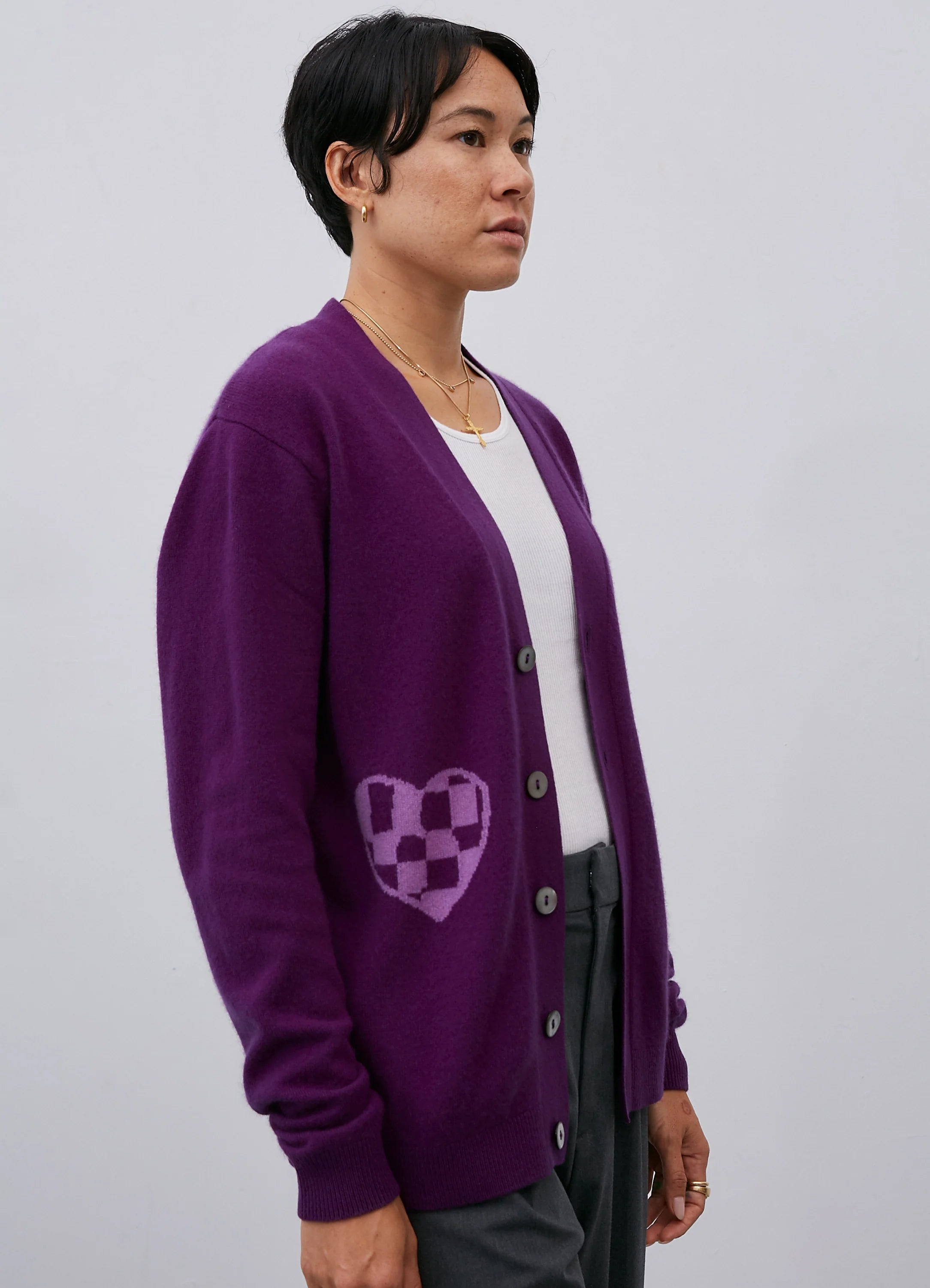 Le mannequin mesure 1m70 et porte une taille XS.